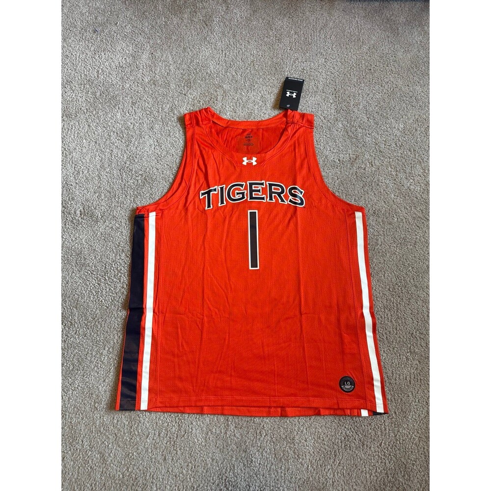 Auburn Tigers Under Armour NWT Men’s Basketball Jersey Size Large